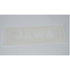 STICKER - JAWA - RECTANGLE - (WHITE JAWA ON TRANSPARENT BACKGROUND)